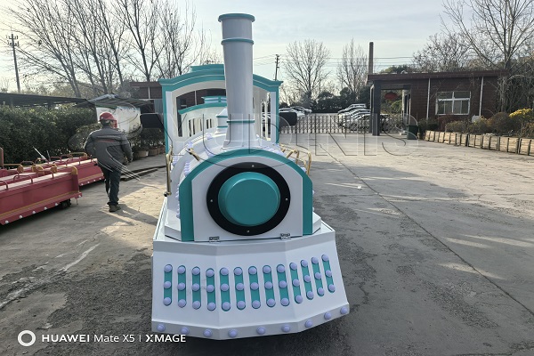 train amusement ride for customers in America